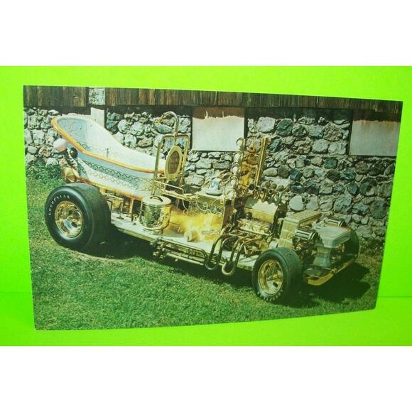 Bath Tub Buggy Postcard Beatnik Race Car Barris 1960s Original Monogram Hot Rod - Picture 6 of 7